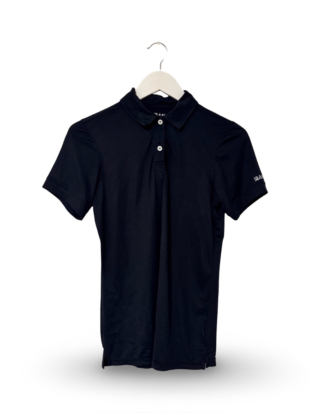 Black Women's Short Sleeve Polo